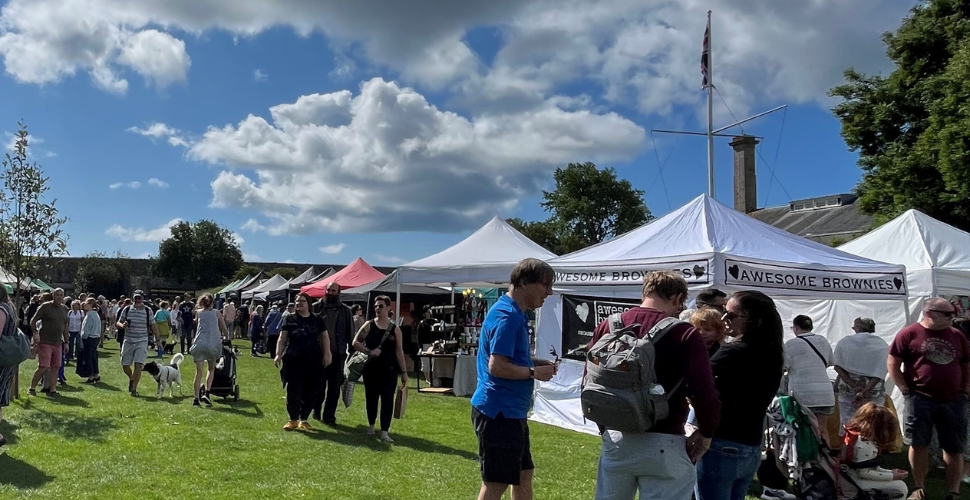 The Good Food and Craft Market on the Royal William Yard Green