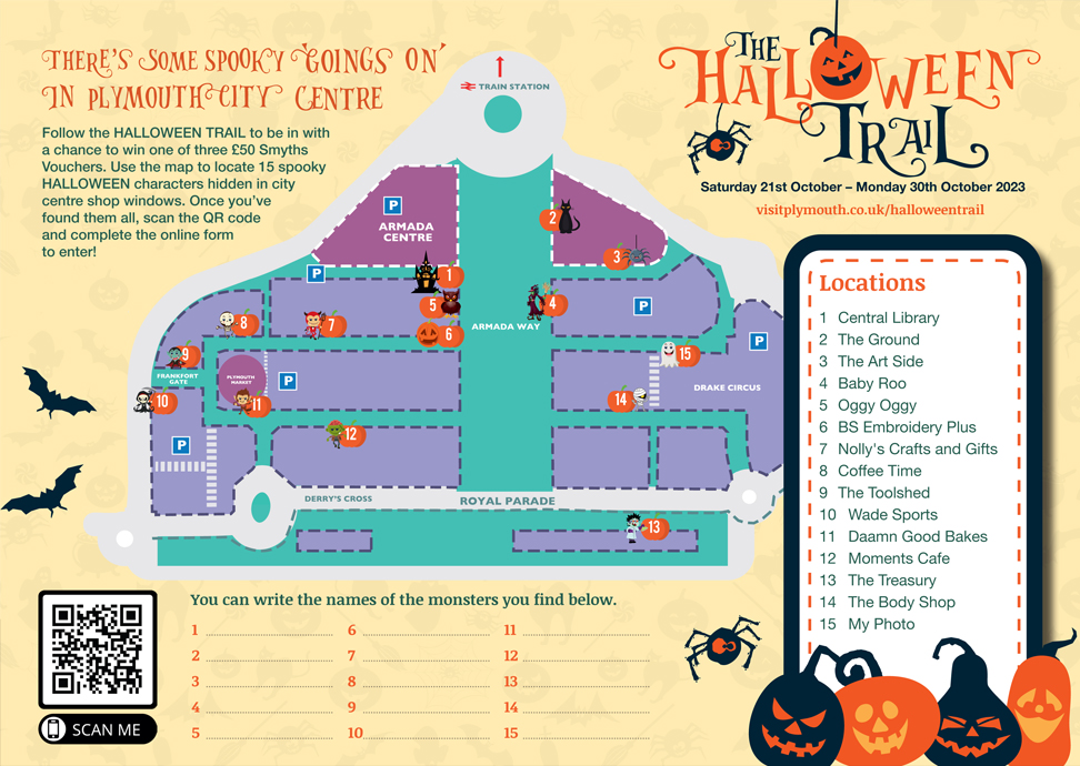 The Halloween Trail Map 2023