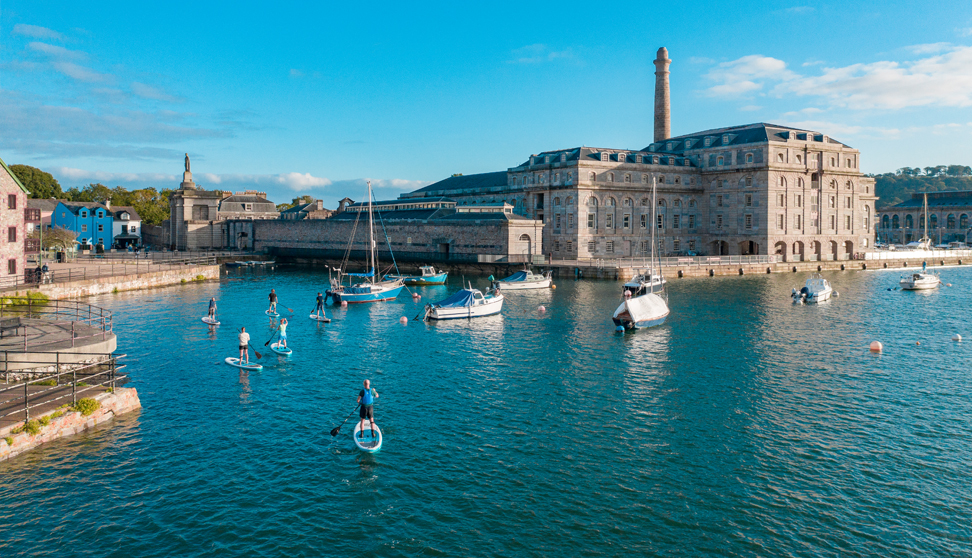 Stand Up PaddleBoarding at Royal William Yard