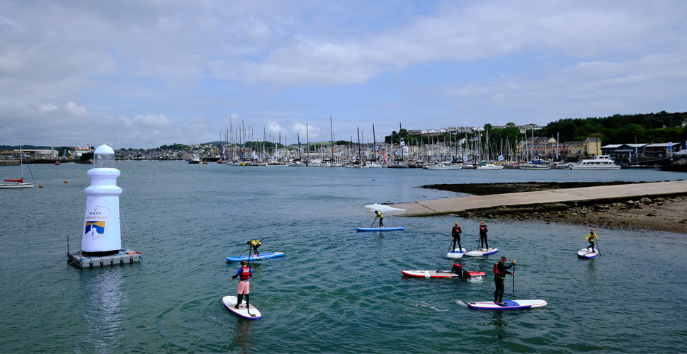 Stand up Paddleboarding in the water