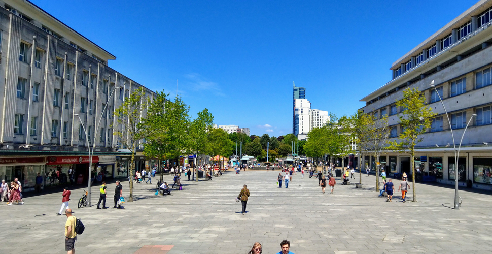 Plymouth city centre