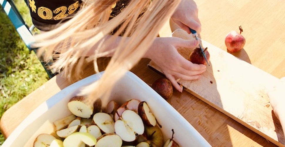 An apple-pressing event with Allways Apples at Stonehall Flats in Plymouth