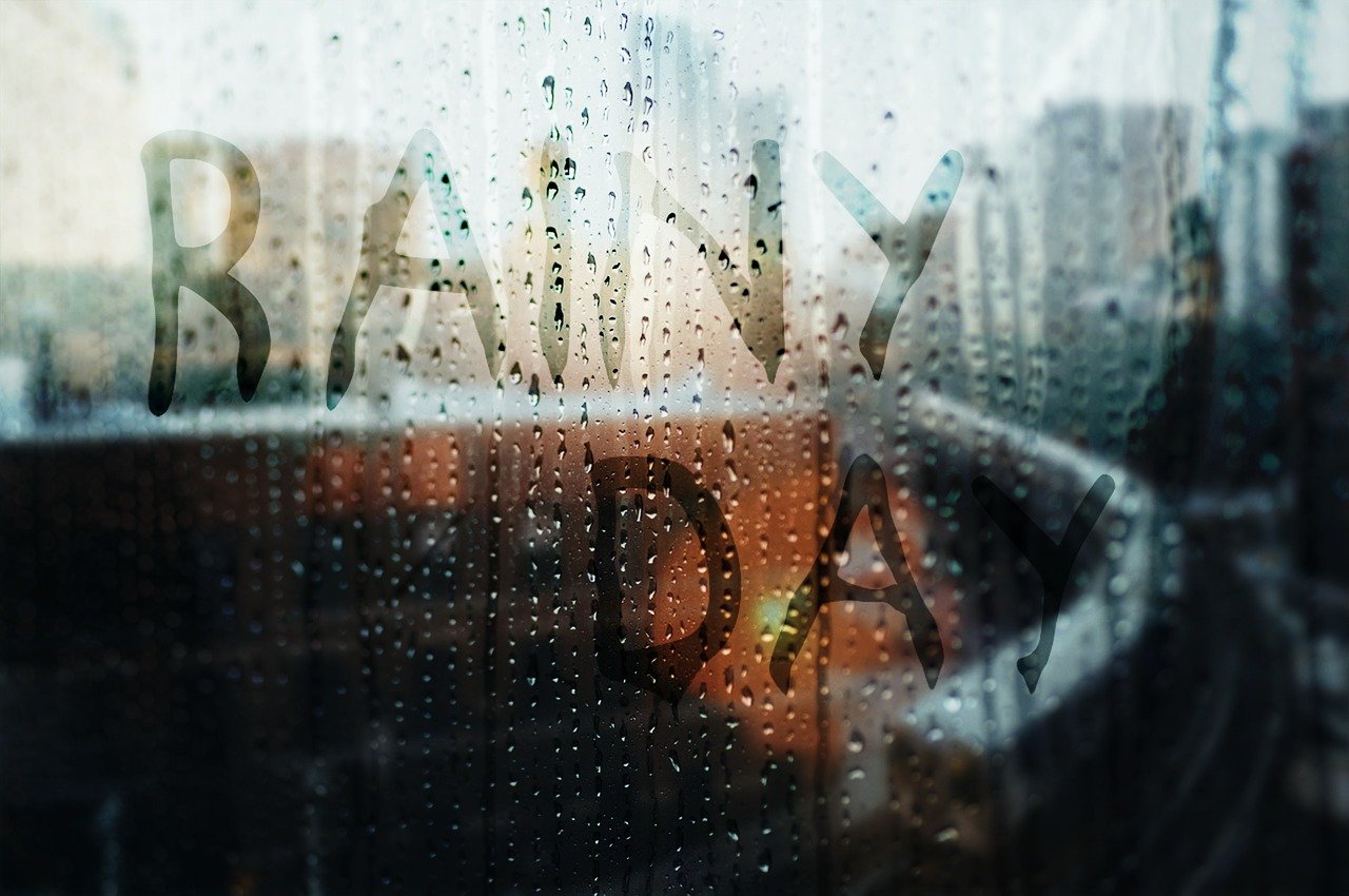 A rainy day in the Summer Holidays