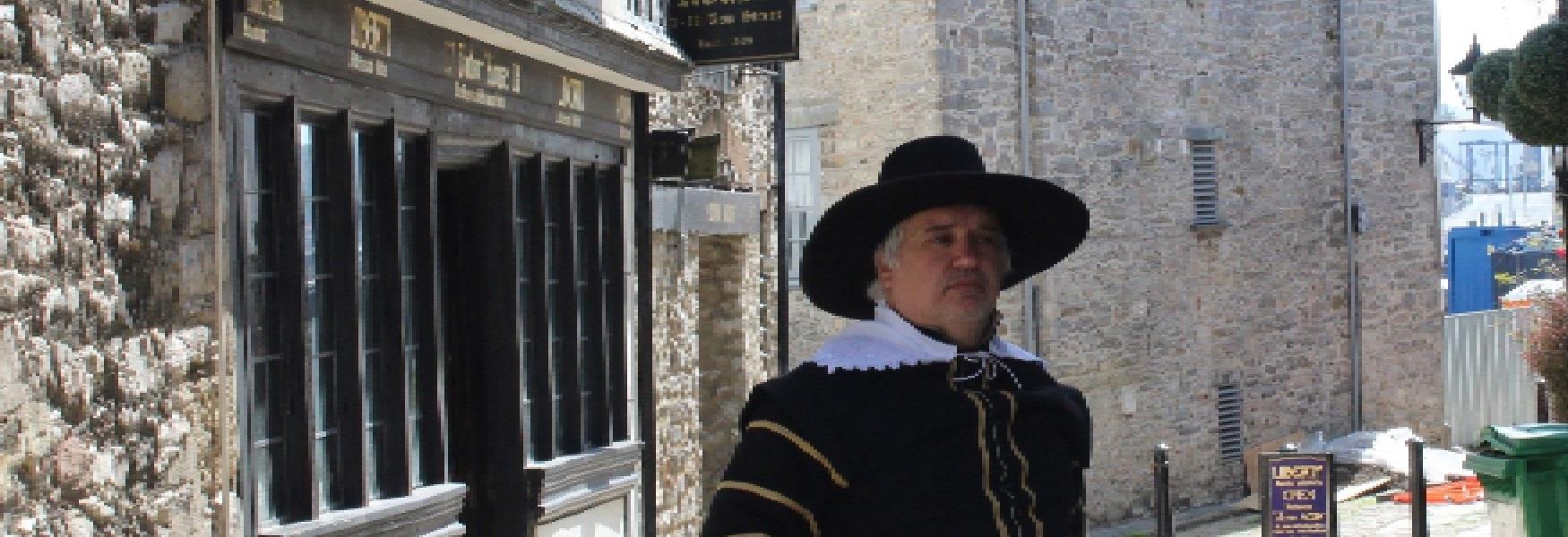 Man dressed as a pilgrim